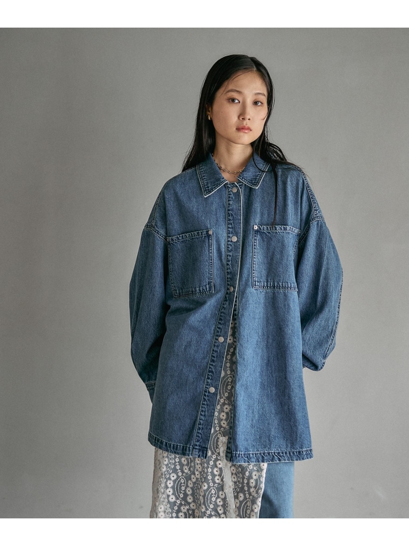 楽天市場】【SALE／30%OFF】フリンジパッチ/BIGデニムシャツ LEPSIM