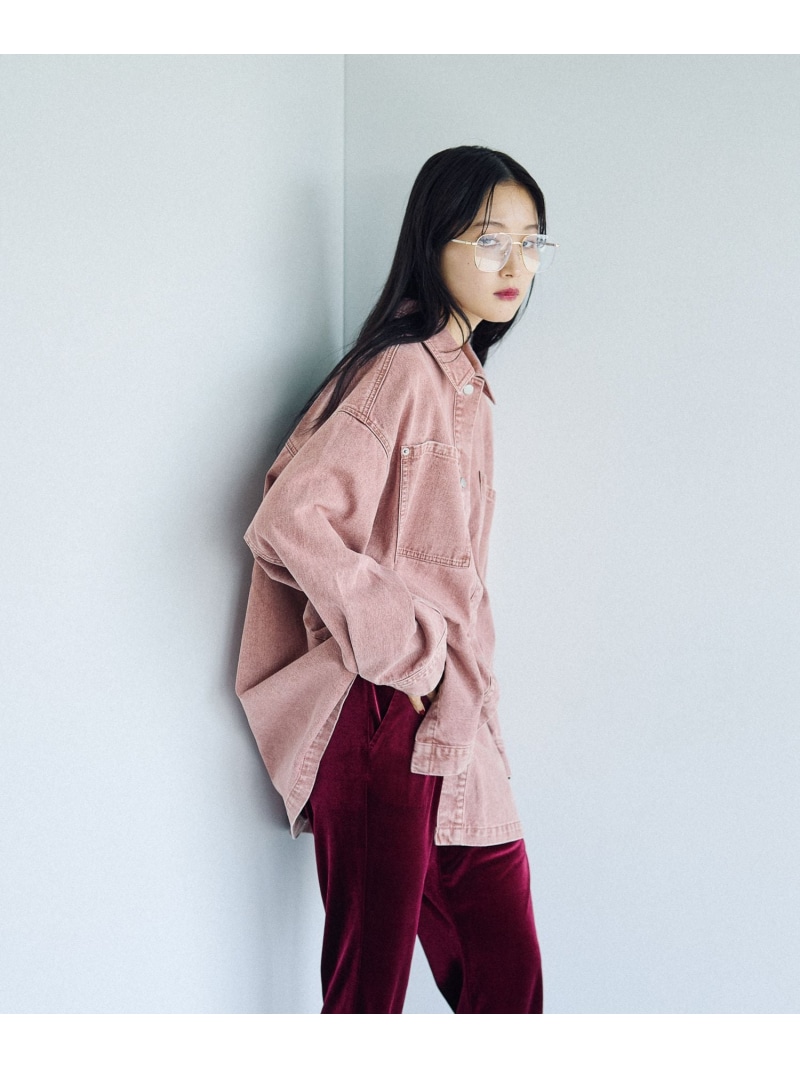 lepsim 入手困難 デニムシャツ ピンク レプシィム デニムシャツ LEPSIM