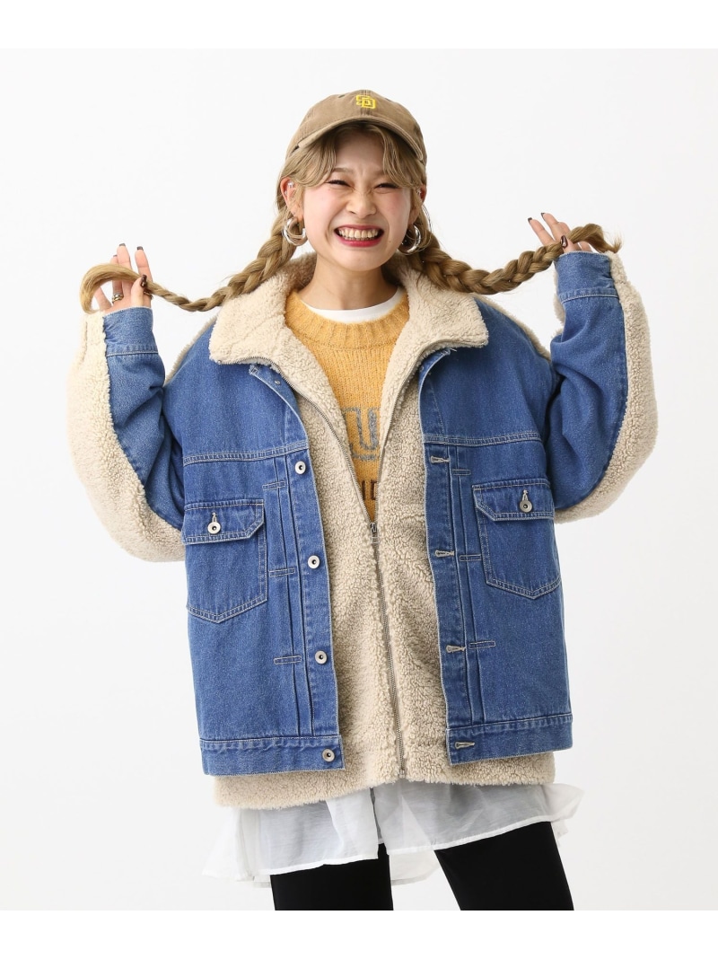 楽天市場】【SALE／30%OFF】デニムボアドッキングジャケット LEPSIM