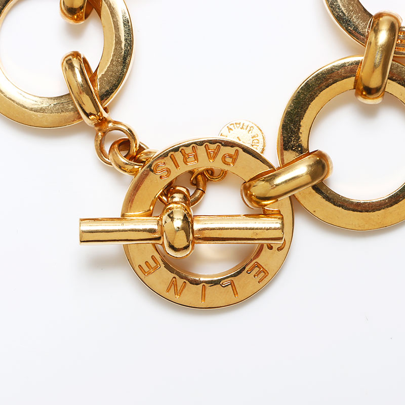 楽天市場】セリーヌ CELINE チェーン 太め フープ サークルロゴ