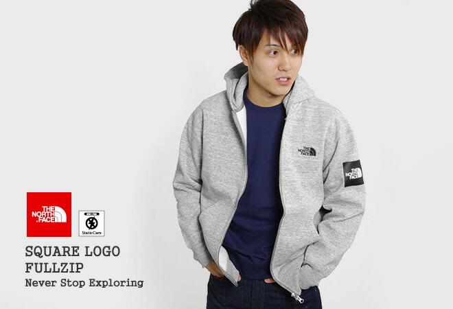 楽天市場】ノースフェイス/THE NORTH FACE スクエアロゴフルジップ