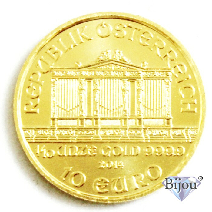 楽天市場】オーストリア ウィーン金貨 1/10オンス 純金 24金 3.11g 1