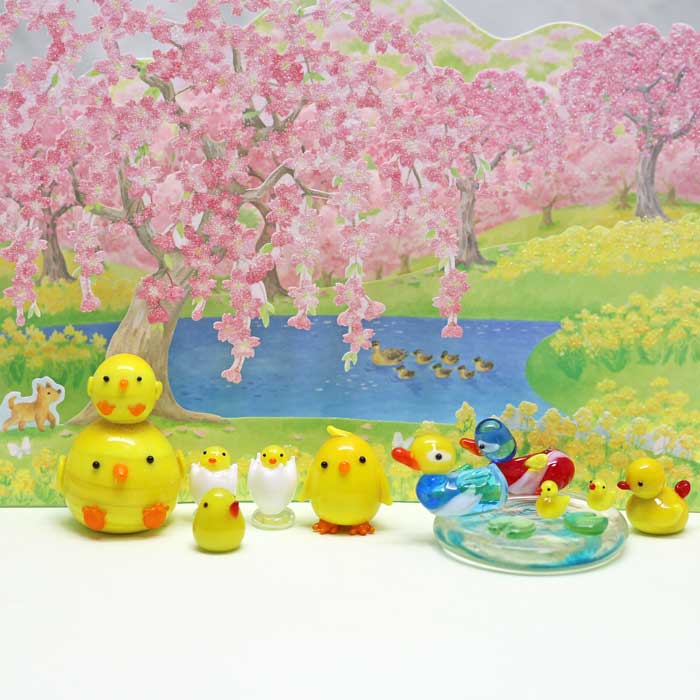 楽天市場】ガラス細工 ピヨピヨちゃん(殻付き) ひよこ ヒヨコ 鳥 卵