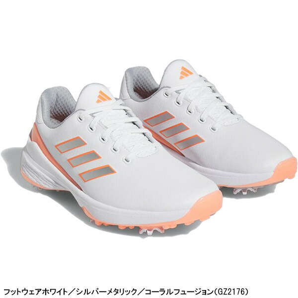 adidas ゴルフシューズ 女性用 ホワイト 8号 adidas ゴルフシューズ