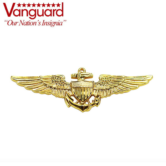 楽天市場】Vanguard U.S. Aviator Pin Badge章 NAVY用 【ヴァンガード