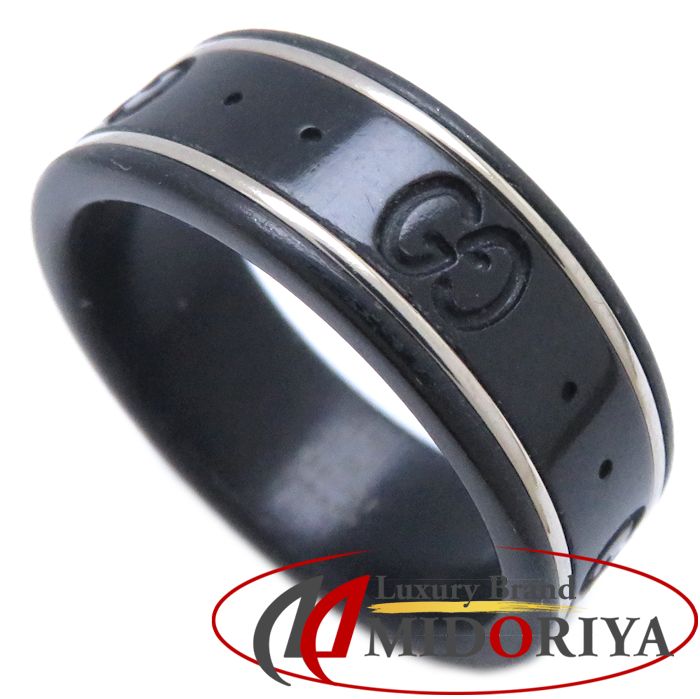 楽天市場】GUCCI グッチ アイコン リング 225985 コランダム ブラック