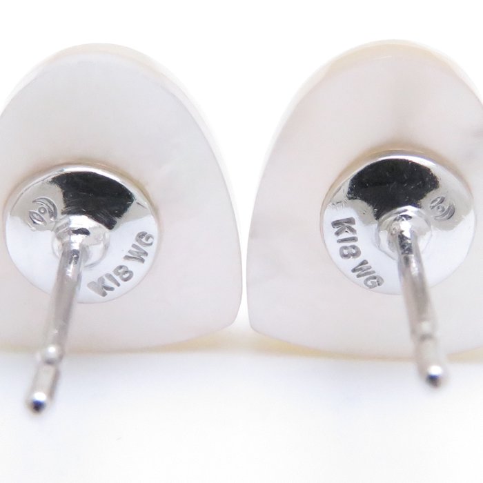 楽天市場】TASAKI 田崎真珠 ハートピアス マベパール K18WG ホワイト