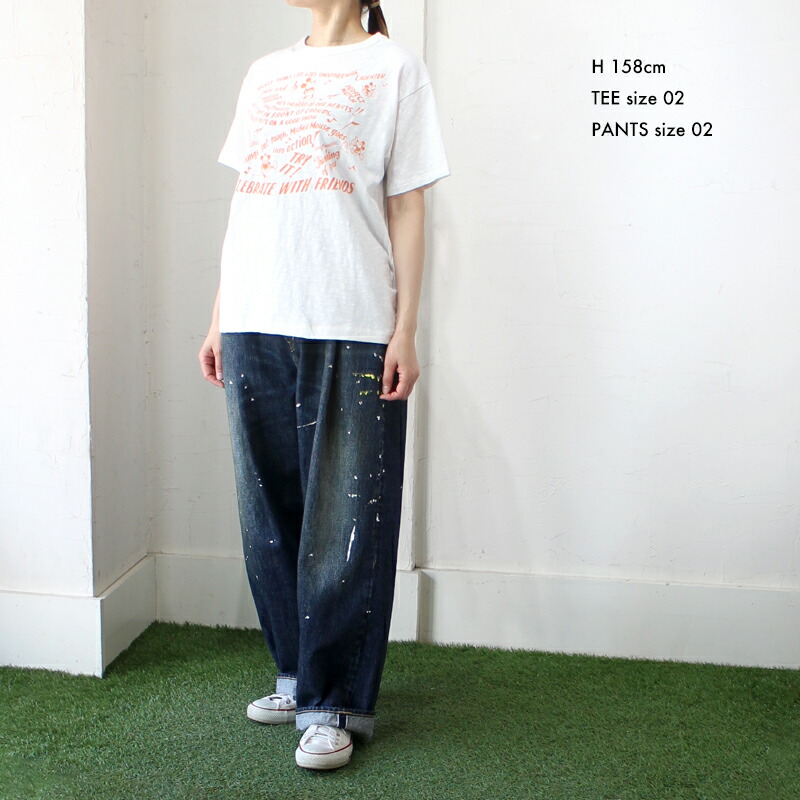 DENIM DUNGAREE ミッキー刺繍入りパンツ サイズ140 DENIM DUNGAREE