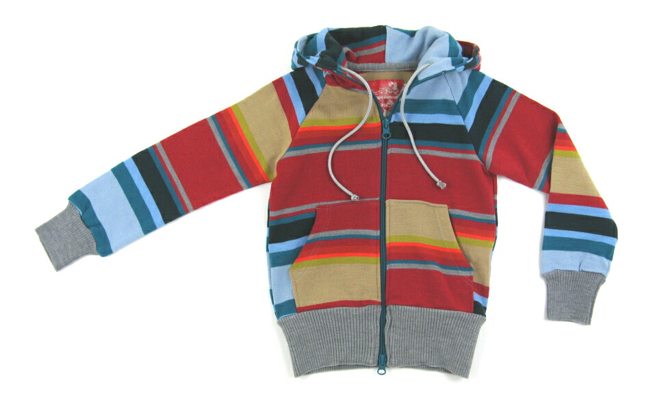 楽天市場】【ケイキー keikiii】ネイティブボーダーパーカー(100-110