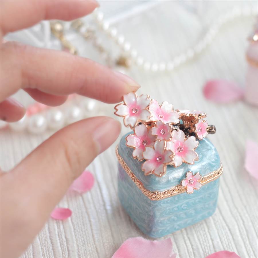 楽天市場】【正規品】 小枝桜 ジュエリーボックス 春色 小物入れ