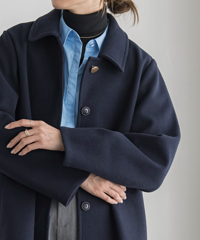 楽天市場】≪冬SALE！≫2wayボタンステンカラーコート ☆ コート