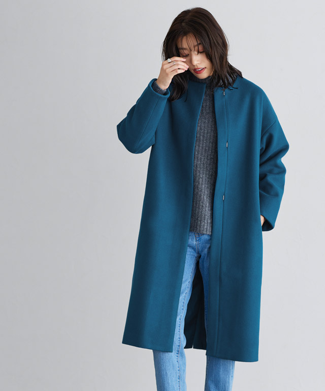 楽天市場】≪冬SALE！≫【返品不可】メルトンノーカラーコート