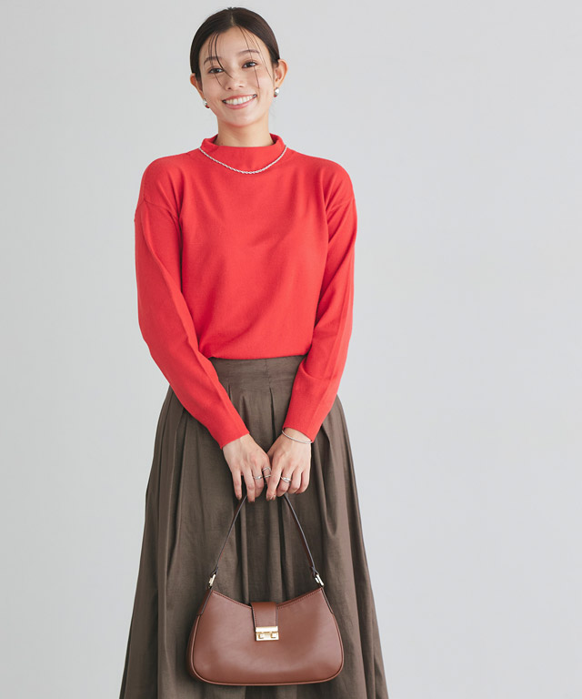 楽天市場】≪冬SALE！≫【返品交換不可】ハイネックシンプルニット