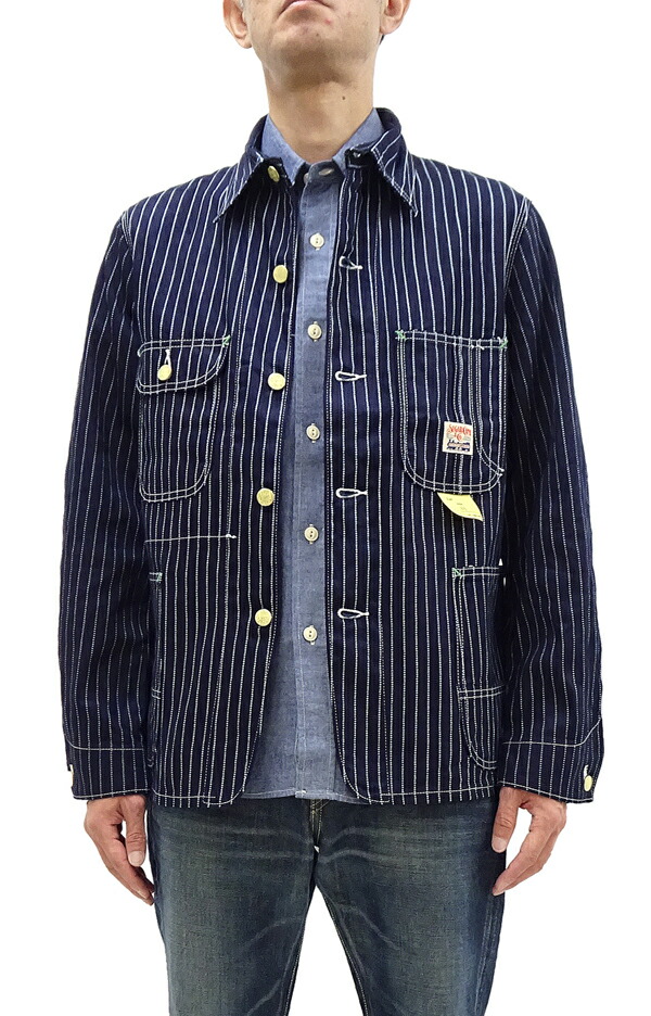 楽天市場】シュガーケーン ウォバッシュストライプ ワークコート