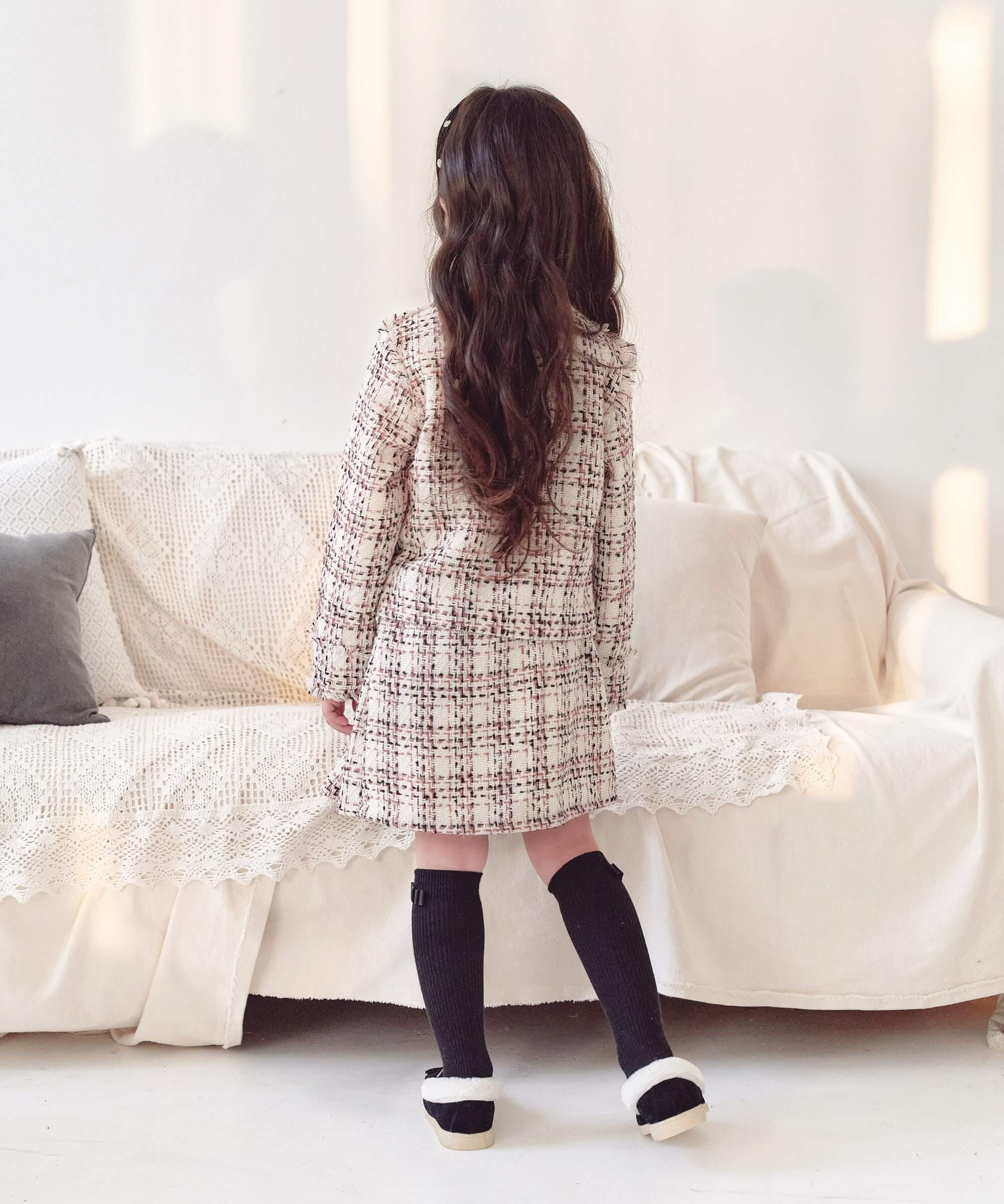 楽天市場】【楽天1位】子供服Rora レトロ ツイード スーツ スカート