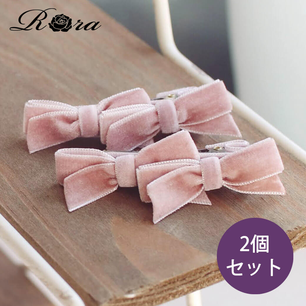 春限定 acca ヘアクリップ 2個セット 大小 薄ピンク 春限定 acca ヘア