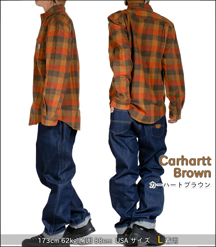 楽天市場】CARHARTT カーハート チェック柄 長袖 シャツ ネルシャツ
