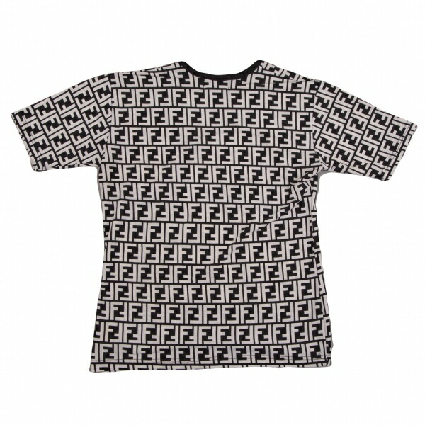 楽天市場】【中古】 フェンディFENDI jeans ズッカ柄Tシャツ オフ黒38