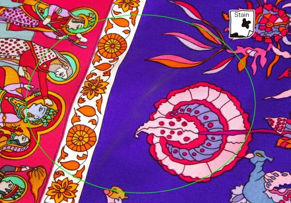 楽天市場】【中古】 エルメスHERMES カレ90 眩惑のインド スカーフ 紫