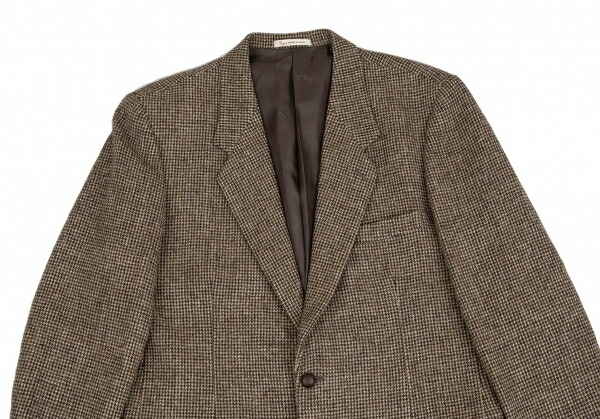 楽天市場】【中古】 パパスPapas ハリスツイード2Bジャケット 茶L48