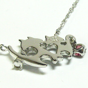 楽天市場】ピンクトルマリン・ブレスレット・猫・一粒・K10・ネコ