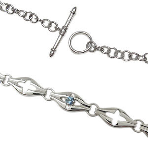 楽天市場】アクアマリンサンタマリア・ブレスレット・メンズ・ブレス