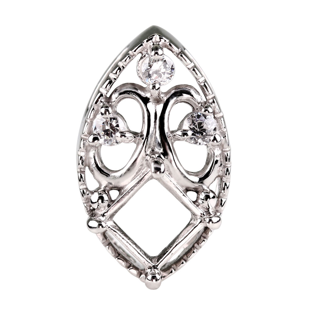 楽天市場】空枠 ペンダント スクエア 4mm ネックレス リフォーム 枠