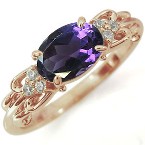 楽天市場】アメジスト リング 10金 指輪 : PLEJOUR 誕生石ジュエリー専門店