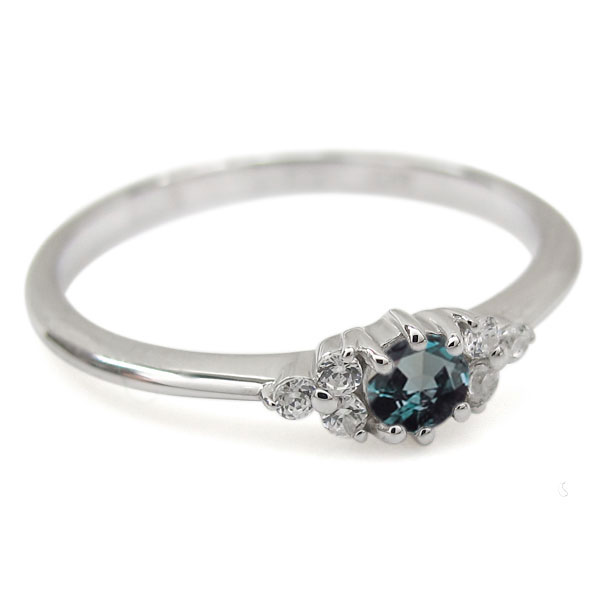 楽天市場】シンプル ピンキーリング アレキサンドライト 指輪 10k K10