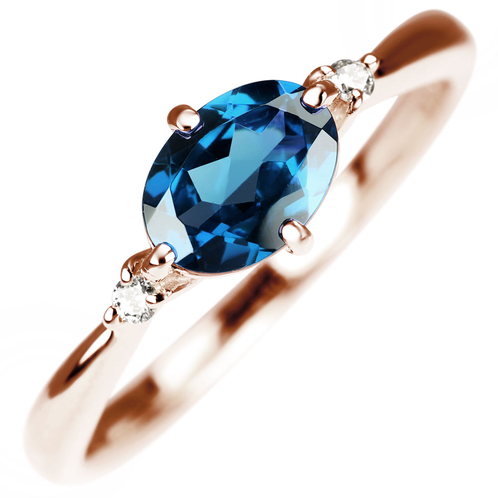 楽天市場】ロンドンブルートパーズ リング シンプル レディース 指輪