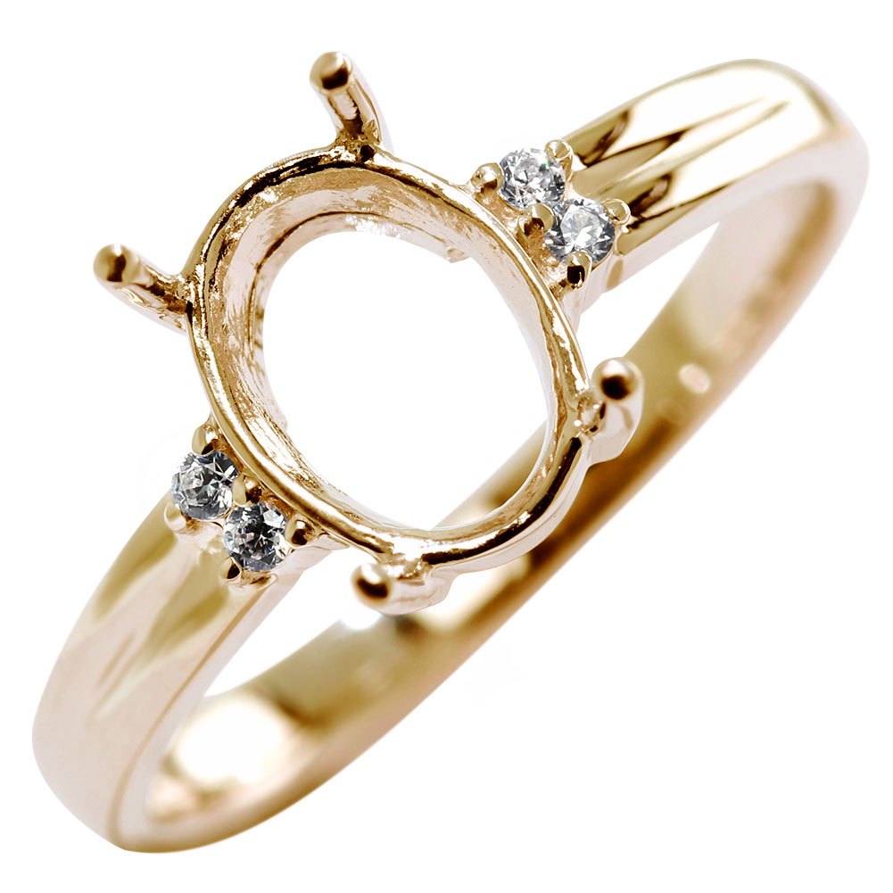 楽天市場】K18 Pt900 リング 指輪 レディース シンプル オーバルカット