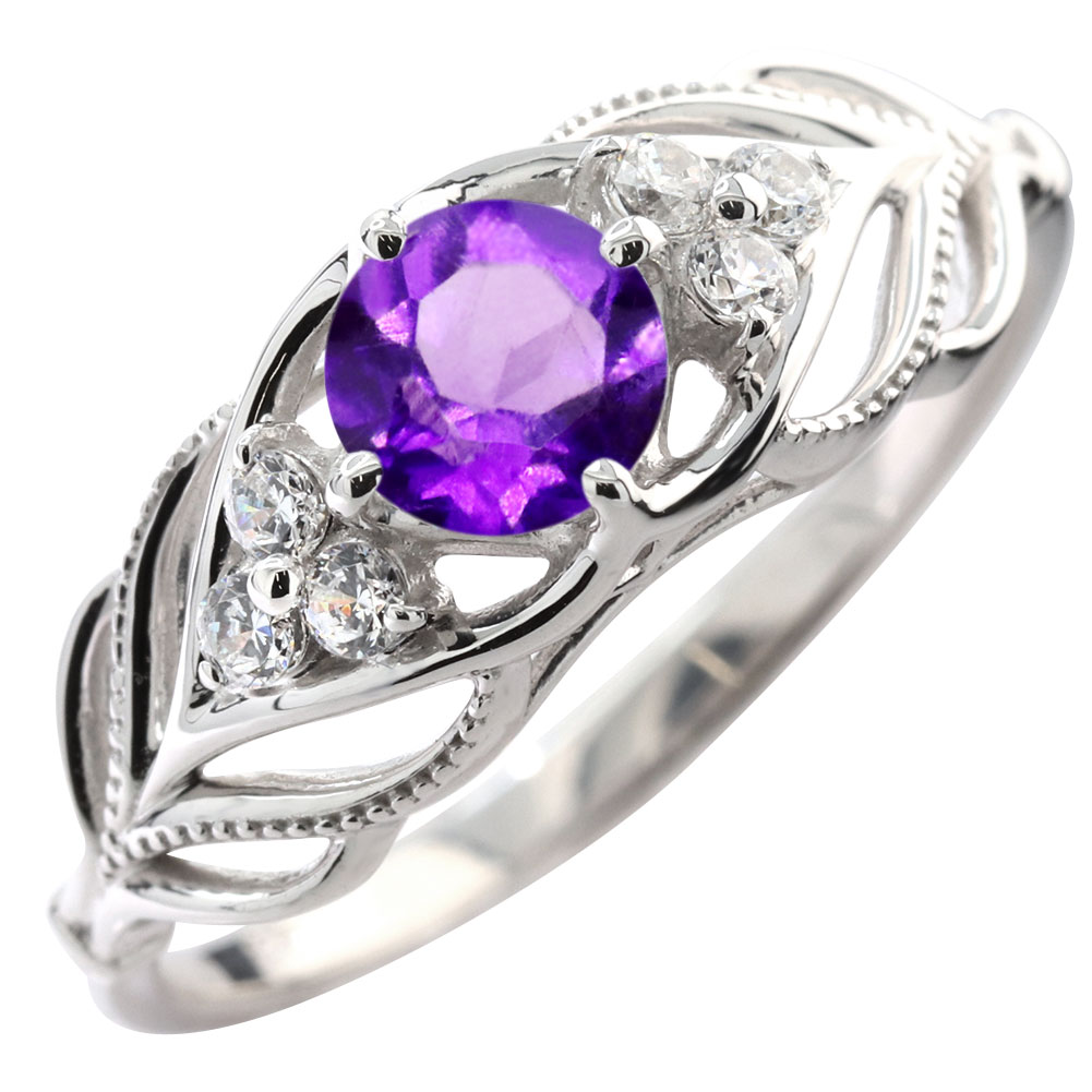 楽天市場】プラチナ リング アメジスト pt900 指輪 レディース 2月