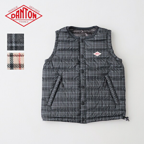 楽天市場】ダントン キッズ インナーダウンクルーベスト(チェック) (DT