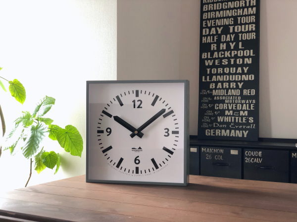楽天市場】掛け時計 HK スクエアクロック HK-002 ハモサ 時計 ウォール