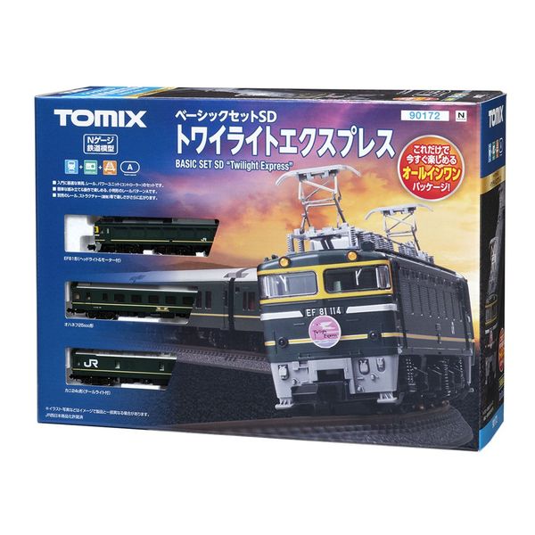 楽天市場】tomix トワイライトエクスプレス ベーシックセットsd