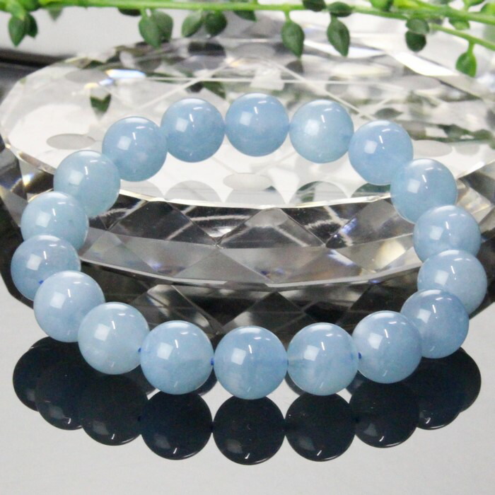 楽天市場】【一点物】アクアマリン ブレスレット｜藍玉 Aquamarine 緑