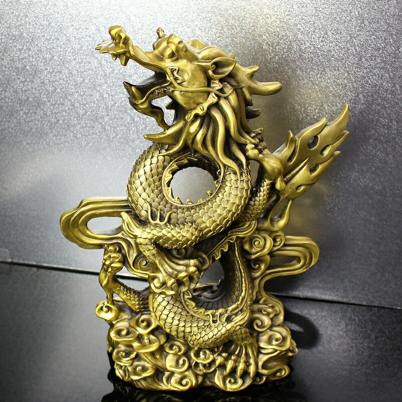 楽天市場】【一級品 昇り龍 Rising Dragon】龍 置物 開運アイテム 金運