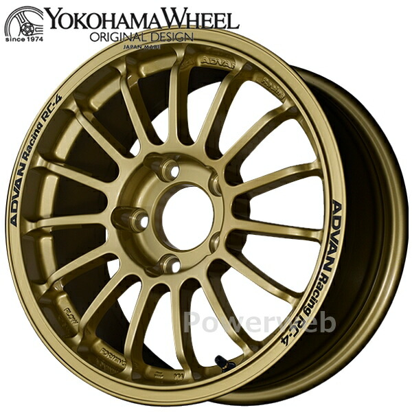 楽天市場】[ホイールのみ単品4本セット] ADVAN Racing RC-4 15インチ