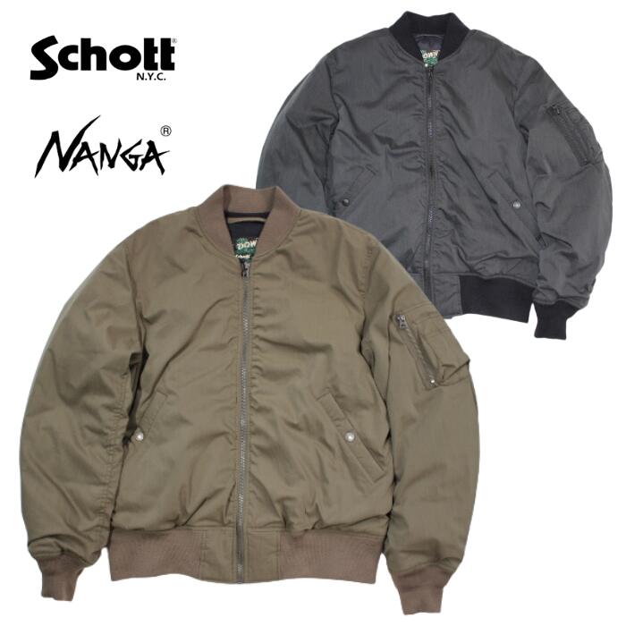 楽天市場】Schott x NANGA HINOC MA-1 ヒノック ショット ナンガ