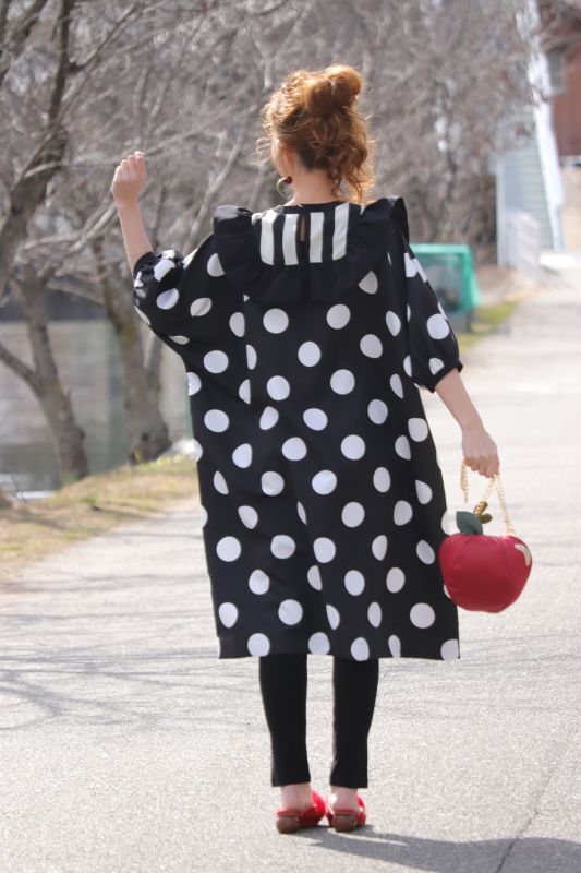 楽天市場】正規販売代理店 さえら ポテチーノ ワンピース ドットフリル