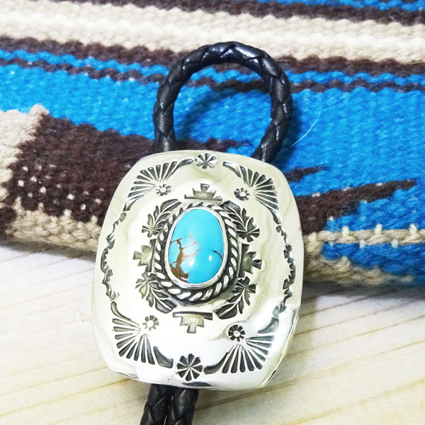 楽天市場】ループタイ シルバー ターコイズ bolo tie【受注製作