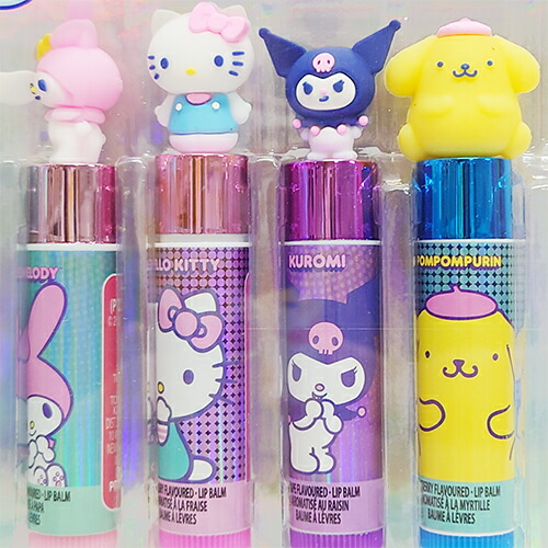 楽天市場】ハローキティ&フレンズ リップバーム 5本 フィギュア