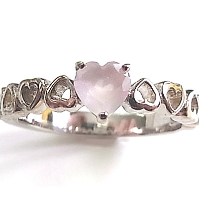 楽天市場】シルバー925 リング ローズクォーツ 