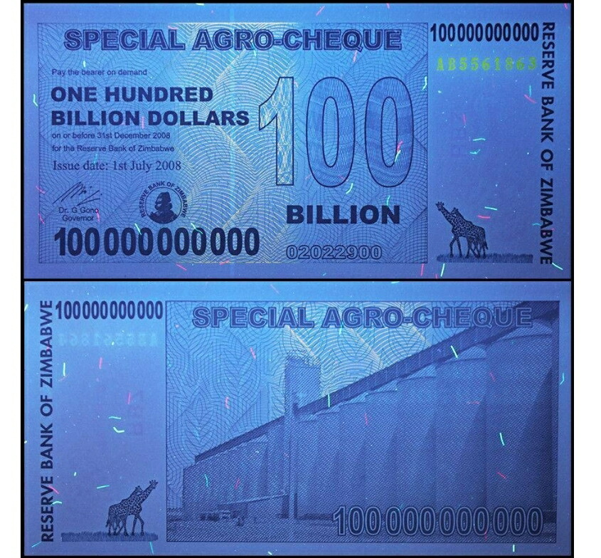 楽天市場】【品質保証書付き】 ジンバブエドル 1000億ドル 10枚