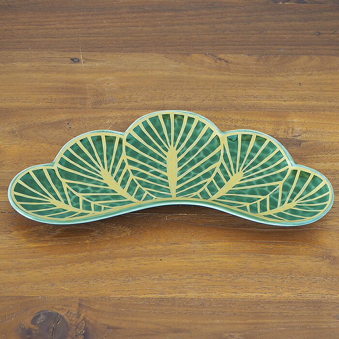 楽天市場】幸楽窯 錦 茶緑金 松葉形 前菜皿 / 有田焼 和食器 新年