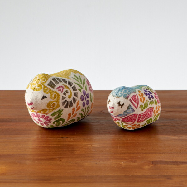 楽天市場】□真工藝 木版手染めぬいぐるみ 干支シリーズ・親子セット