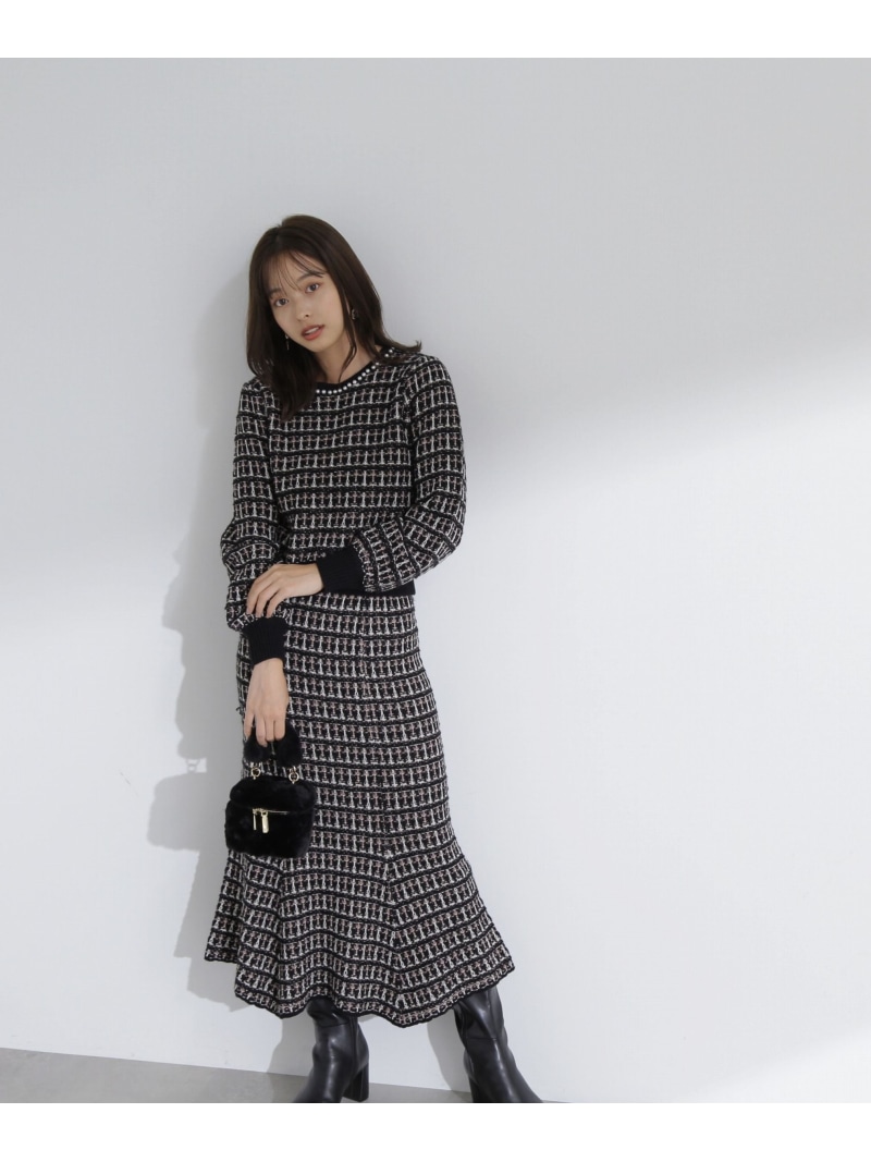 楽天市場】【SALE／50%OFF】《EDIT COLOGNE》パールツイードニット