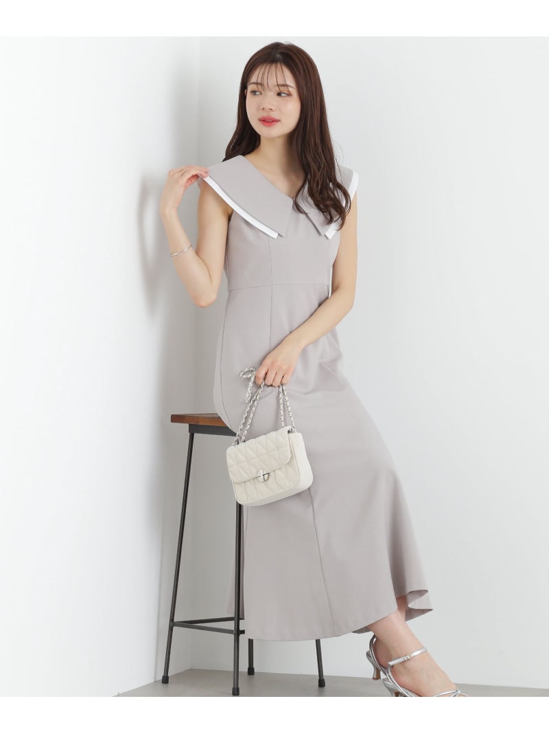 楽天市場】【SALE／50%OFF】ビッグカラーマーメイドワンピース