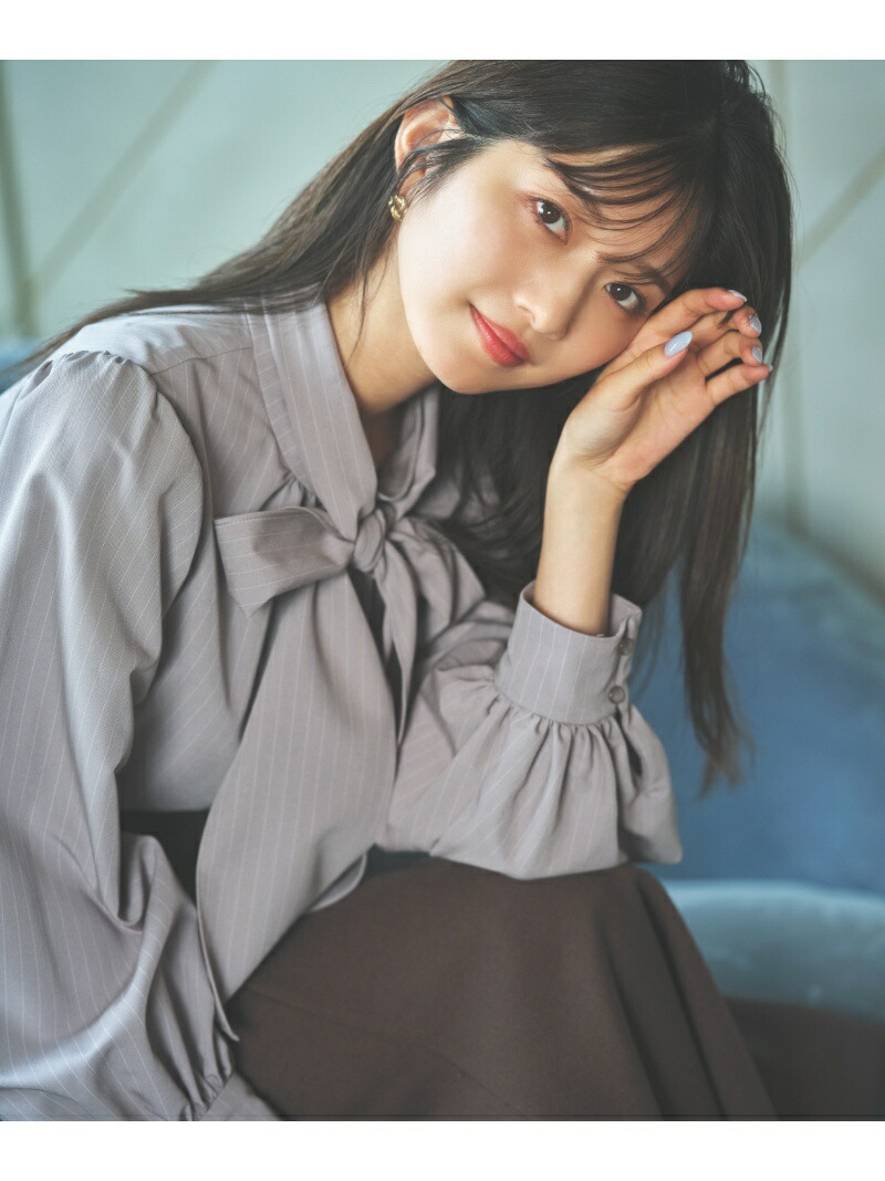 楽天市場】【SALE／30%OFF】ストライプボウタイブラウス PROPORTION