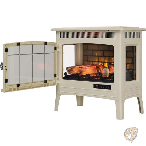 楽天市場】電気暖炉ストーブ 赤外線 3D 炎効果付き ヒーター